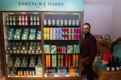 Voisins Christmas displays with visual merchandiser Yhonny Picture: JON GUEGAN