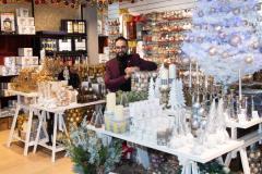 Voisins Christmas displays with visual merchandiser Yhonny Picture: JON GUEGAN