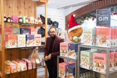 Voisins Christmas displays with visual merchandiser Yhonny Picture: JON GUEGAN