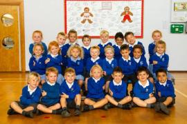 Grouville school reception class of Miss Charlotte Le Maistre                      Picture: ROB CURRIE