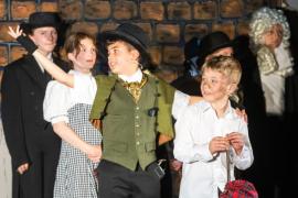 d'Auvergne school may have closed for the Easter holidays but before finishing the Spring term with a flourish with three performances of the classic Oliver.  Picture: JON GUEGAN