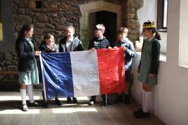 The French with King Philip. Springfield School year 6 learn about 13 century history of the actions by King John of England and King Philip of France to the formation of Jersey (A Perculiar of the Crown) as we know today and 17th Century history surrounding the reign of Charles 2nd. Picture: DAVID FERGUSON