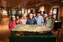 St Martin's School Year 6 with their French Pen Friends at Hougue Bie Picture: DAVID FERGUSON