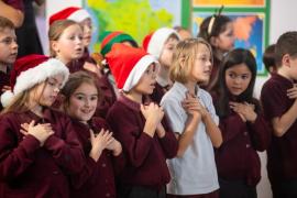 St Saviour's school nativity. KS2 Christmas Concert. Singing Born king of all the World NO NAMES                 Picture: ROB CURRIE