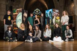St Saviour's Church. Exhibition of Hautlieu artwort titled Organic Human, created by year 12 students               Picture: ROB CURRIE