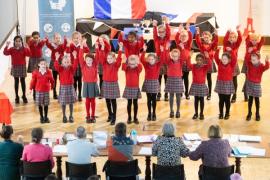 French Eisteddfod 2024 Class 300 Years 3 to 6 Choral Verse JCP Year 3 Picture: JON GUEGAN