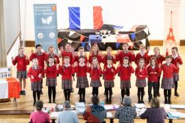 French Eisteddfod 2024 Class 300 Years 3 to 6 Choral Verse JCP Year 4 Picture: JON GUEGAN