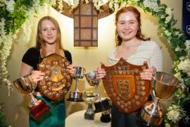 Beaulieu school prize giving at St Mary & St Peter's Church.  L>R Erin Goodbody (15) and Grace Chidlow (16)                 Picture: ROB CURRIE