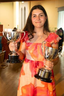 Beaulieu school prize giving at St Mary & St Peter's Church. Mia Field (16)                  Picture: ROB CURRIE