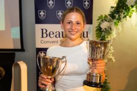 Beaulieu school prize giving at St Mary & St Peter's Church. Izzy Le Cornu (16)                  Picture: ROB CURRIE