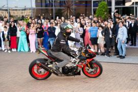 Radisson Hotel. Haute Vallée school prom. One car had approximately 20 motorcycles as an escort. Ryan Hidrio                            Picture: ROB CURRIE