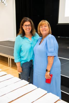 Grainville school GCSE results. L>R Sarah Hague, head teacher and Catherine Moisan, deputy head teacher                         Picture: ROB CURRIE