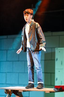 Haute Vallee school production of Grease. Alexander Luce as Doody                  Picture: ROB CURRIE