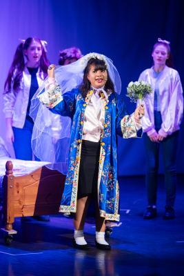 Haute Vallee school production of Grease. Katherine Munro as Marty                           Picture: ROB CURRIE