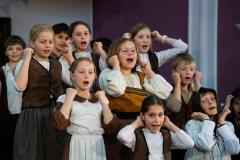St Helier Methodist centre. St George's school years 5 & 6 dress rehearsal for their play ‘A Funny Thing Happened On the Way to Camelot!’                    Picture: ROB CURRIE
