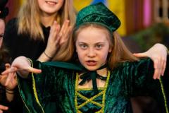 St Helier Methodist centre. St George's school years 5 & 6 dress rehearsal for their play ‘A Funny Thing Happened On the Way to Camelot!’. Morgana (WHO CANNOT BE NAMED, BUT CAN BE PHOTOGRAPHED!)                   Picture: ROB CURRIE