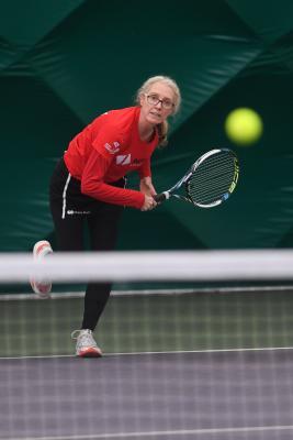 Rebecca Edwards Over 45s Tennis JSY v GSY Picture: DAVID FERGUSON