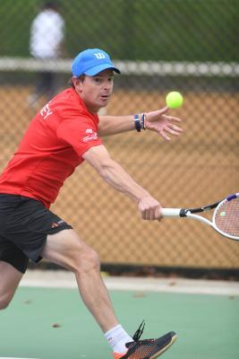 Adam Bayley Over 45s Tennis JSY v GSY Picture: DAVID FERGUSON