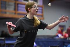 Freya Allaway Junior Table Tennis Picture: DAVID FERGUSON