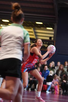 Goal shooter Leah Griffin NETBALL Team Jets v Poole Picture: DAVID FERGUSON