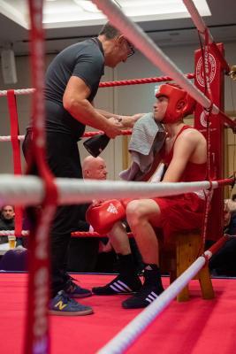 Boxing Jersey Leonis ABC v London Select Luke Oxenden-Wray (Leonis) v Dominic Marton Picture: JON GUEGAN