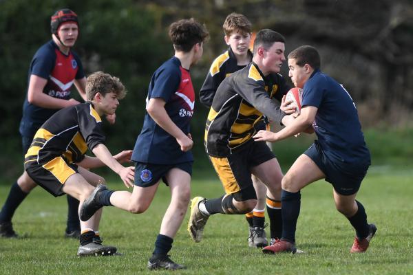 Victoria College v Grainville Lord Jersey Cup Schools Rugby Picture: DAVID FERGUSON