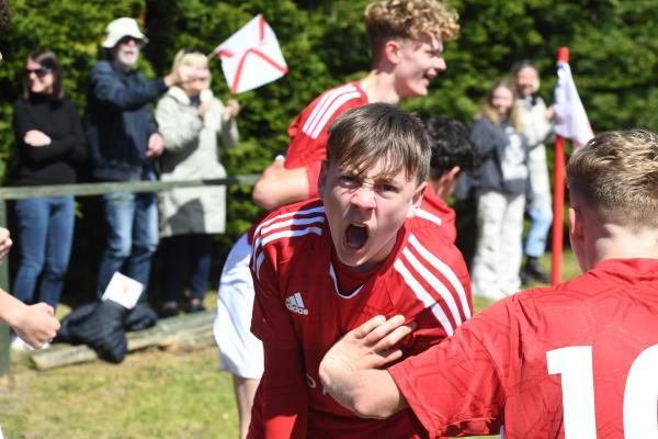 2nd goal for Jersey Star Trophy Jersey v Guernsey Under 15 Football Picture: DAVID FERGUSON