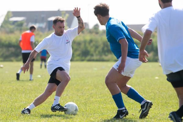 Kick On for Les Amis charity footballl tournament Pentagon v Arcadia Picture: JON GUEGAN