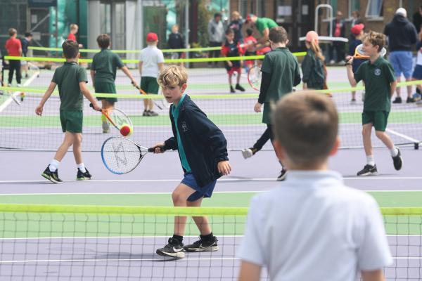 Leon Entwistle Bel Royal BNP Primary Schools Tennis Tournament at the Caesarean Tennis club  Picture: DAVID FERGUSON
