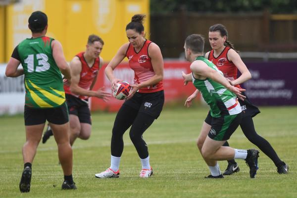 Nicole Goddard Touch Rugby Jersey v Guernsey Picture: DAVID FERGUSON