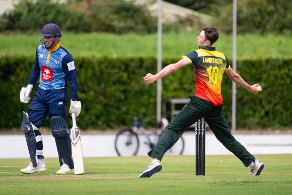 Cricket at Farmers Field. CI League Cricket - Farmers (fielding) V  Cobo (batting/from Guernsey). Josh Lawrenson                         Picture: ROB CURRIE