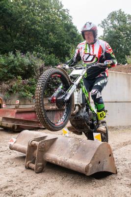JMC&LCC motorcycle trial at Barette’s Recycling Yard on Beaumont Hill.  John Philpot                Picture: ROB CURRIE
