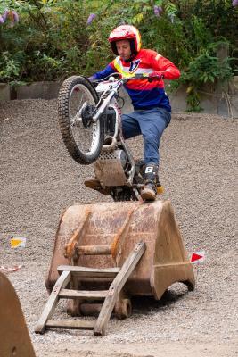 JMC&LCC motorcycle trial at Barette’s Recycling Yard on Beaumont Hill. Alun Roberts                 Picture: ROB CURRIE