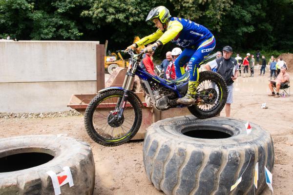 JMC&LCC motorcycle trial at Barette’s Recycling Yard on Beaumont Hill.  Tom Le Breton                Picture: ROB CURRIE