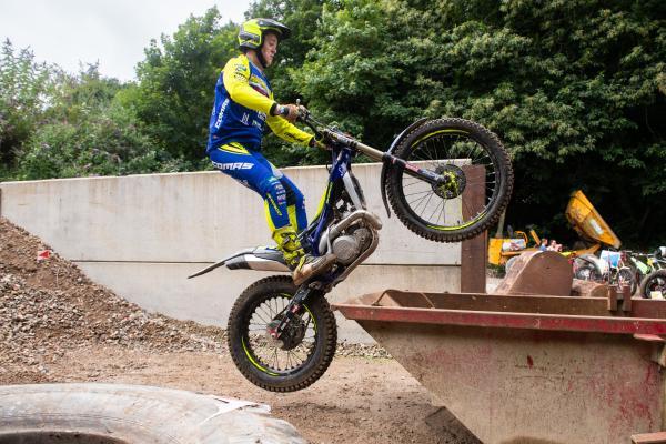 JMC&LCC motorcycle trial at Barette’s Recycling Yard on Beaumont Hill.  Tom Le Breton                Picture: ROB CURRIE