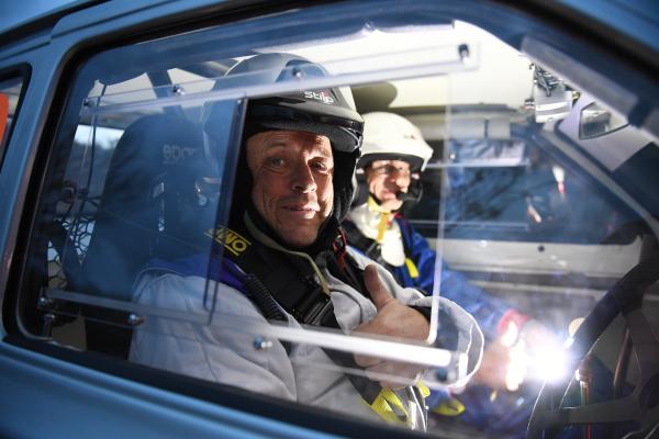 ROZEL Night Stage start line  Paul Vibert and nick Le masurier RS1300 Jersey Rally Picture: DAVID FERGUSON