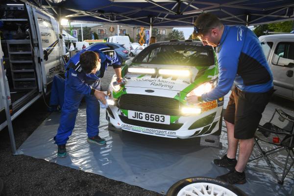 Trinity Show Ground Pits  Mechanics Steven Grant and Jack Stewart Jersey Rally Picture: DAVID FERGUSON