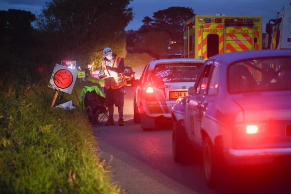 ROZEL Night Stage start line  Jersey Rally Picture: DAVID FERGUSON