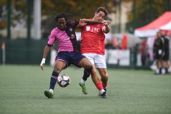 Trey Masikini and Rai dos Santos Football Jersey Bulls v Corinthian Casuals Picture: DAVID FERGUSON