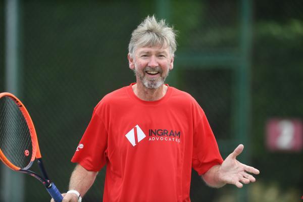 Richard Aldridge Over 45s Tennis JSY v GSY Picture: DAVID FERGUSON