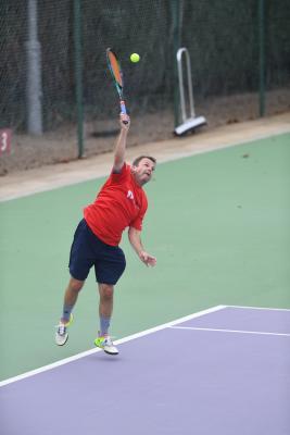 Lee Ingram Over 45s Tennis JSY v GSY Picture: DAVID FERGUSON