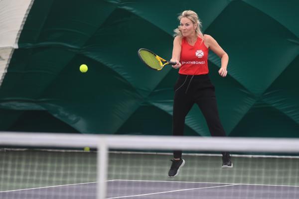 Clare Clark Over 45s Tennis JSY v GSY Picture: DAVID FERGUSON