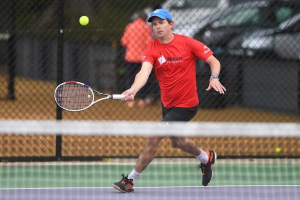 Adam Bayley Over 45s Tennis JSY v GSY Picture: DAVID FERGUSON