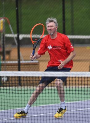 Richard Aldridge Over 45s Tennis JSY v GSY Picture: DAVID FERGUSON