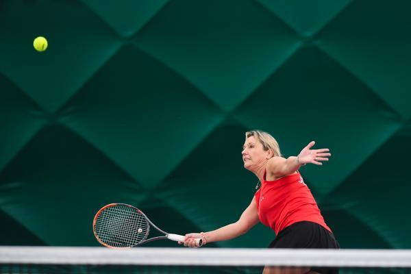 Sonia Smith Over 45s Tennis JSY v GSY Picture: DAVID FERGUSON