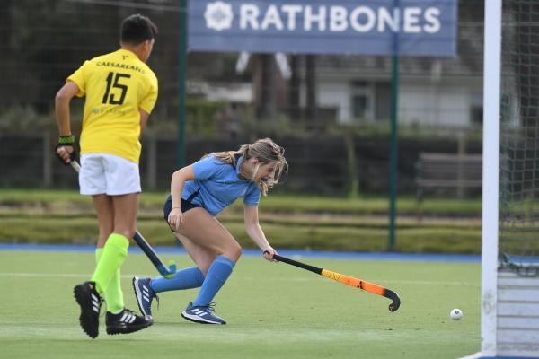 Farrah Firby on the stretch Hockey Jersey Ladies HC v Caesarean Dragons Picture: DAVID FERGUSON