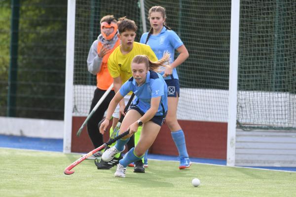 Harley Cadoret (caesarean's goalmouth) Hockey Jersey Ladies HC v Caesarean Dragons Picture: DAVID FERGUSON