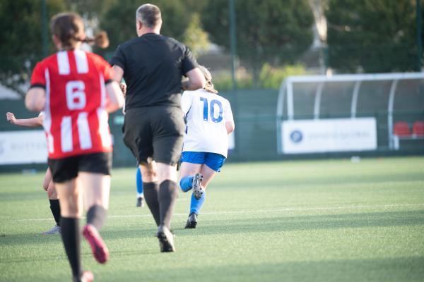 Women's football Sylvia Spinola final.Jersey Wanderers v Rozel Picture: JON GUEGAN