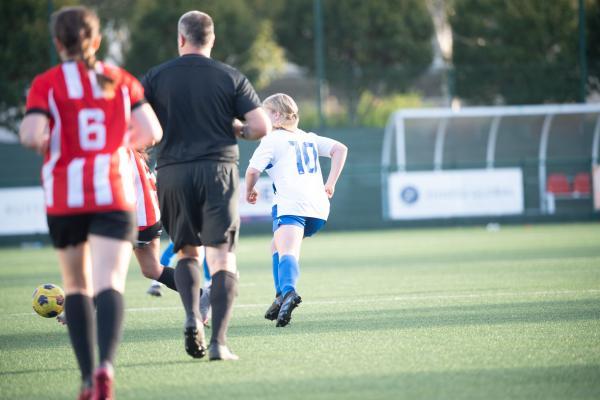 Women's football Sylvia Spinola final.Jersey Wanderers v Rozel Picture: JON GUEGAN