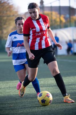 Women's football Sylvia Spinola final.Jersey Wanderers v Rozel 11 and 2 Picture: JON GUEGAN